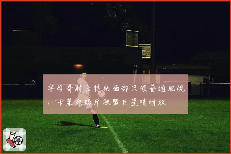 字母哥肘击特纳面部只领普通犯规，卡莱尔怒斥联盟巨星哨特权